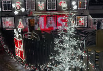 Watch the sparkling Christmas lights display at the Caradon Inn