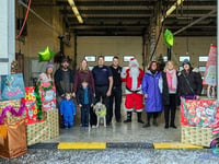 Saltash Fire Station’s Christmas collection for Foodbank