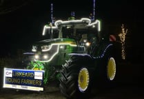 Bedazzled tractors raise thousands for charity