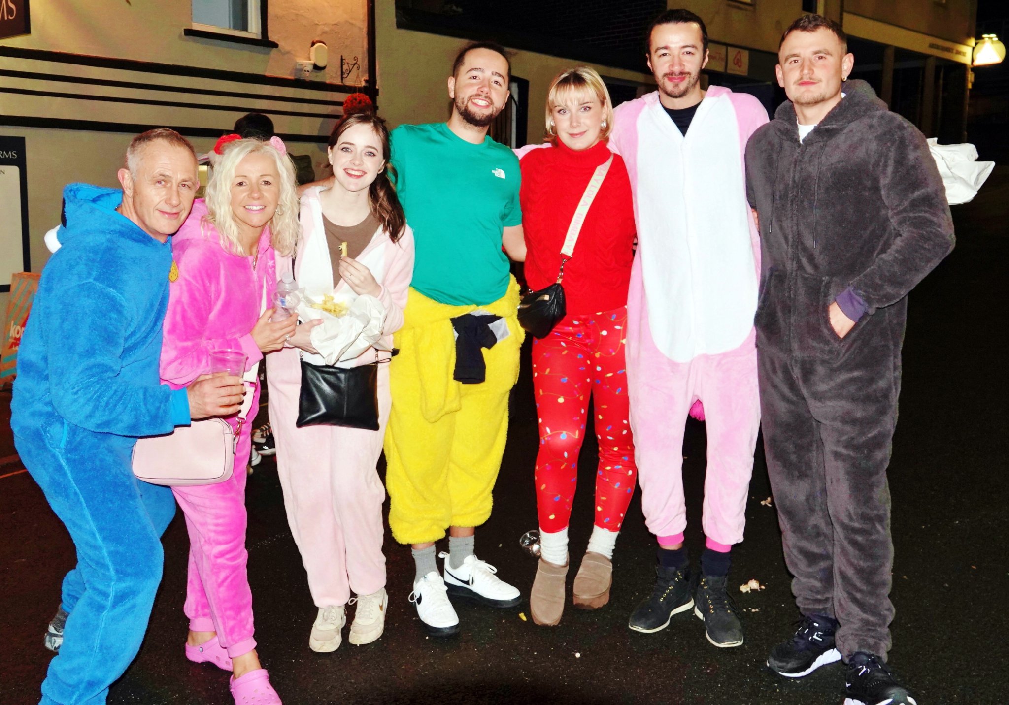 Revellers got dressed up to fill the streets for New Year's