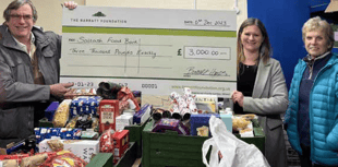 Homebuilder donates £3,000 to Saltash Foodbank
