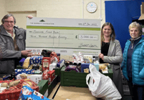 Homebuilder donates £3,000 to Saltash Foodbank