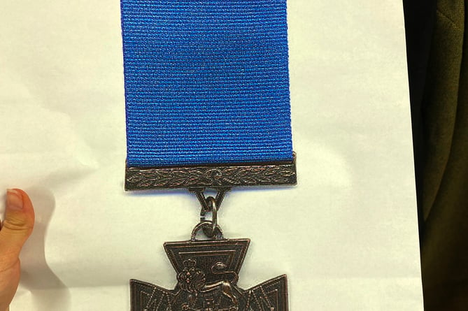 The Victoria Cross medal that William might have been given