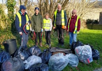Bodmin Tidy It Team complete first litter pick of the year