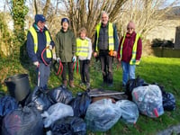Bodmin Tidy It Team complete first litter pick of the year