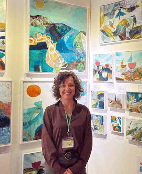 JANE Wilson with some of her artworks