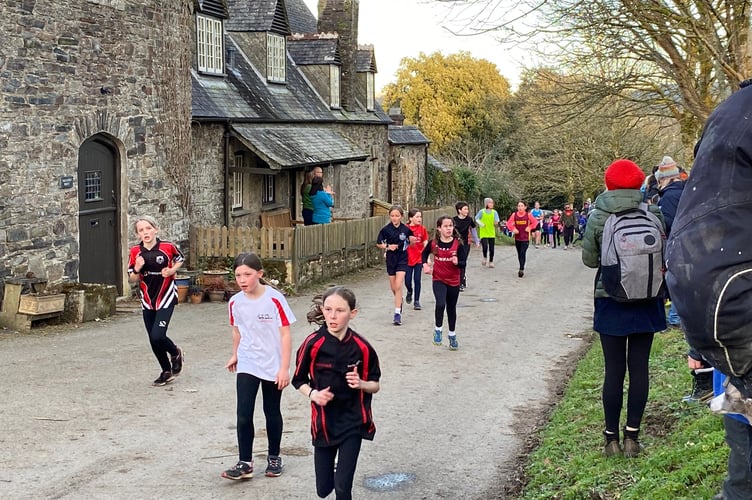 The third Primary Schools Cross Country race is being held at Cothele