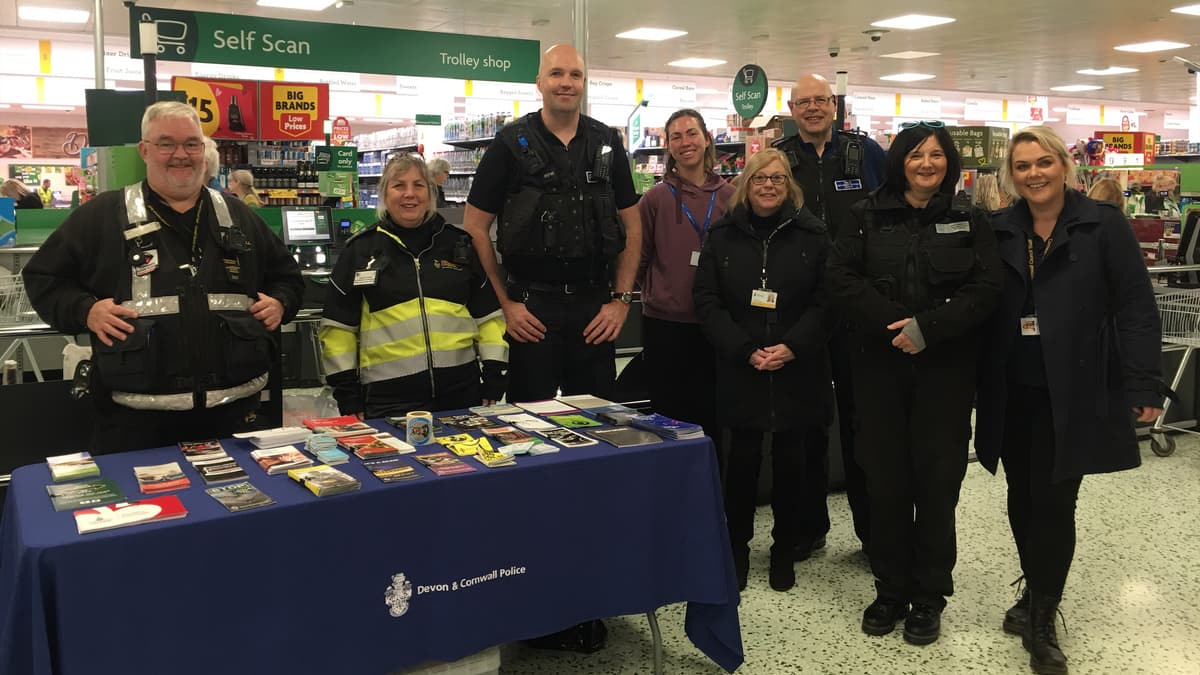 Safer Cornwall members host pop up event to engage with locals
