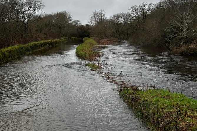 Flood water at Draynes Valley