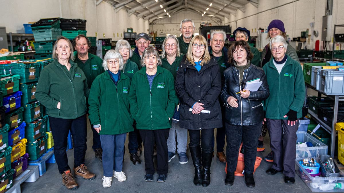 Councillors given tour of Liskeard foodbank warehouse