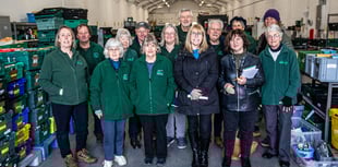 Councillors given tour of Liskeard foodbank warehouse
