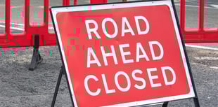 A38 stretch set for eight day closure for road works