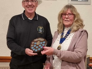 Royal Naval Association member presented with prestigious trophy 