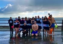 Sea swimmers take a dip in true Cornish style