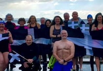 Sea swimmers take a dip in true Cornish style