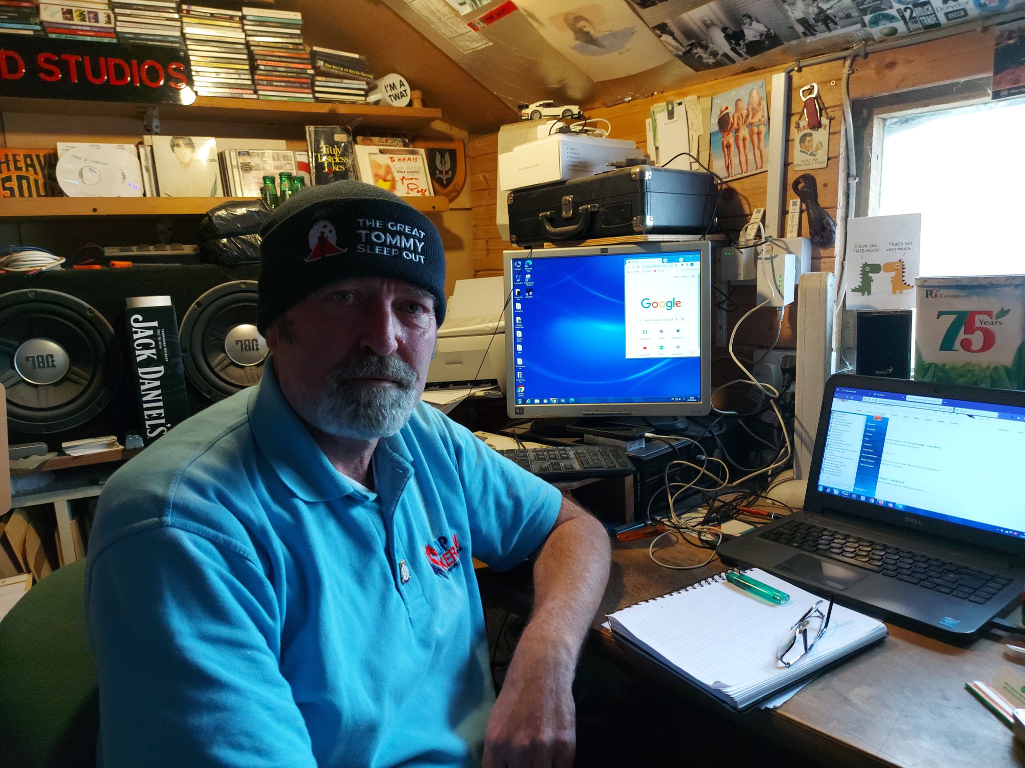 Sleeping rough for charity