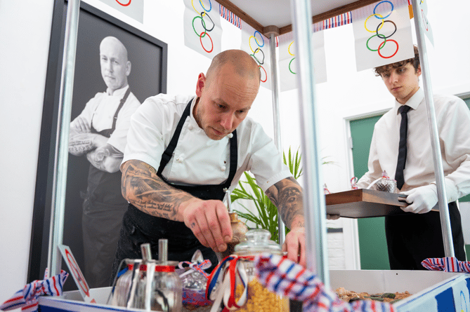 Ben Palmer's ice cream cart, which he created whilst appearing on the Great British Menu