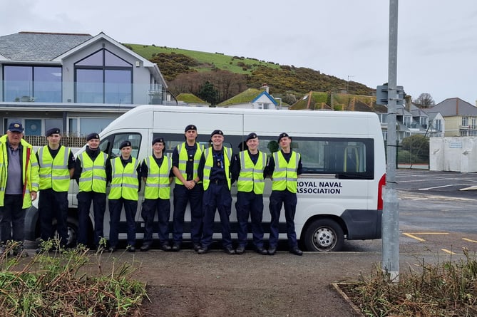 HMS Raleigh sailors helped get Looe ready for the warmer months