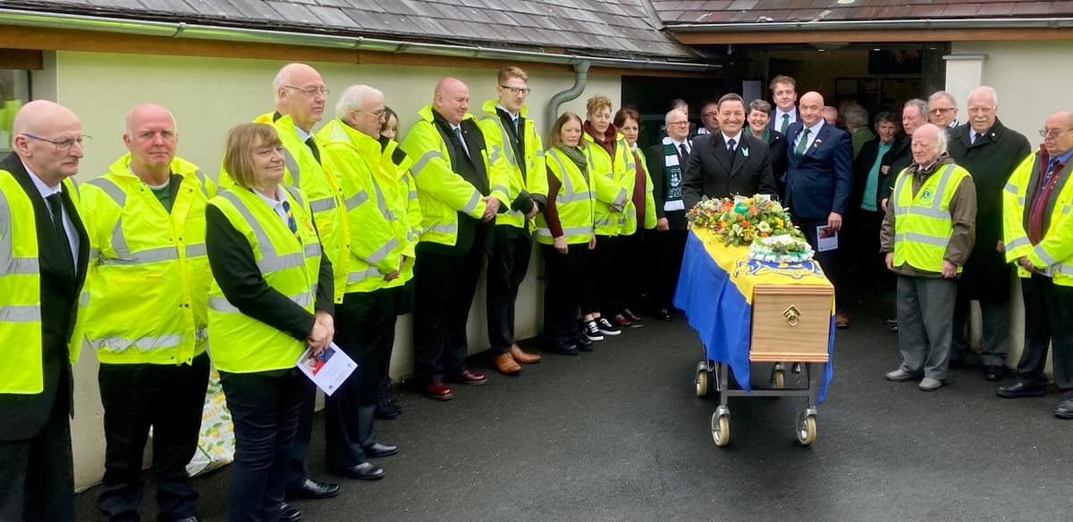 Callington Lions pay their respects to founder member 