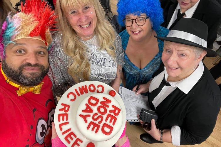 Choir members did lots of dressing up for Red Nose Day