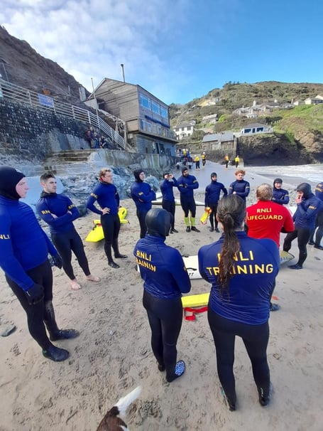 RNLI lifeguards during inductions