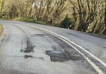 Road partially closed after pothole repair falls apart 