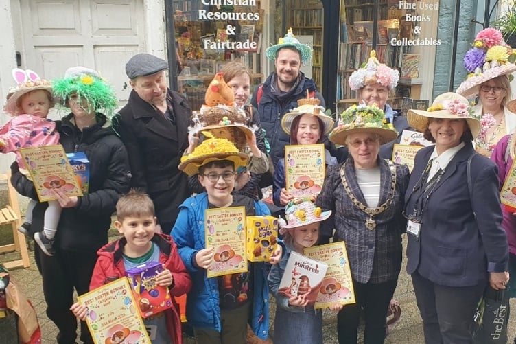 Those who took part in the bonnet parade