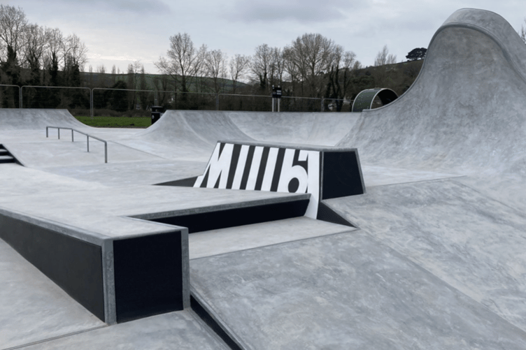 The new Millbrook Skatepark