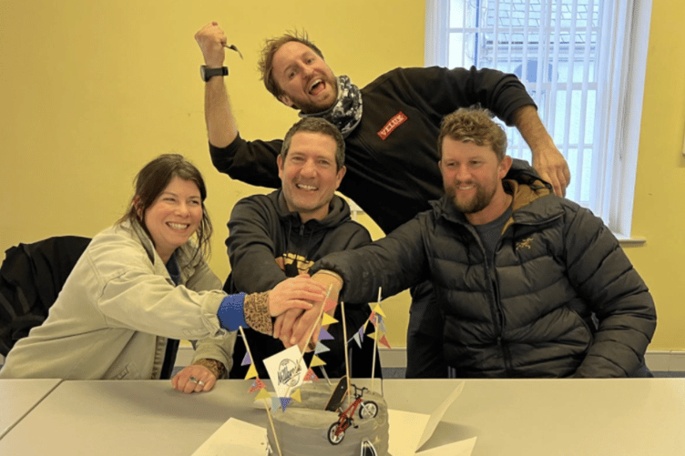 The Millbrook Skatepark Project team celebrate