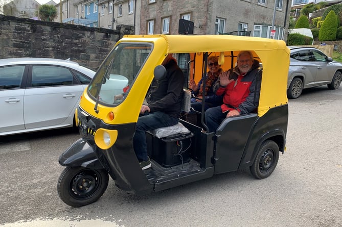 Visitors were able to take a ride in a Tuk Tuk during the event