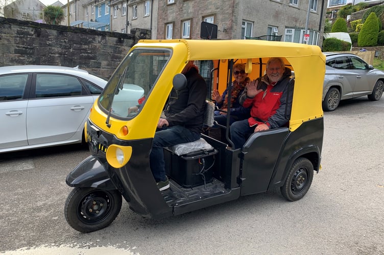 Visitors were able to take a ride in a Tuk Tuk during the event