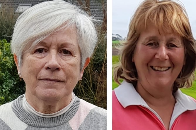 Sue Wenmoth (left) and Mary Brinsley (right) have won the last two Wednesday competitions in St Mellion's ladies section.