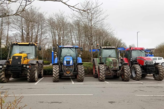 42 tractors took part in the tractor run 