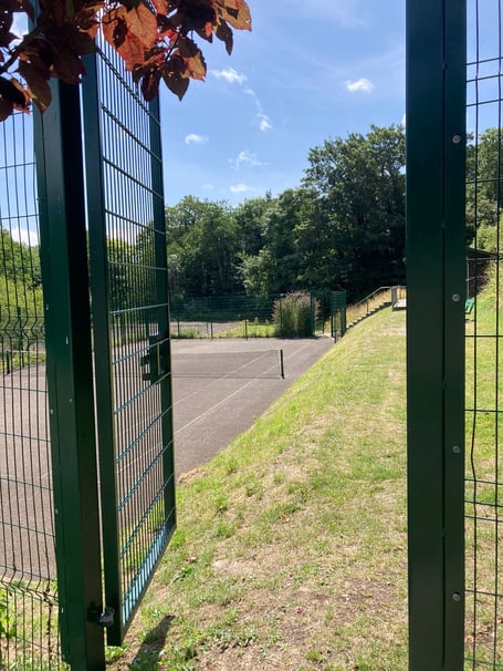 The tennis courts will be officially opened later this month 