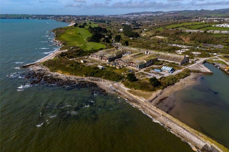 There are concerns about sewage overflows being discharged into St Austell Bay.