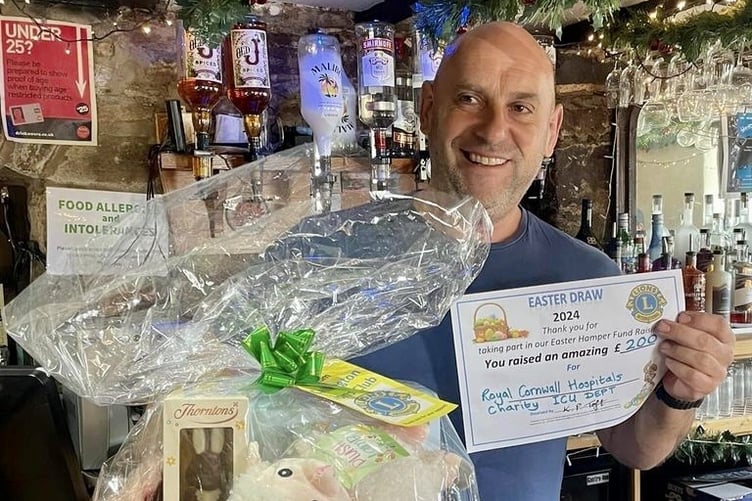 The Rising Sun raised money for the Royal Cornwall Hospice charity