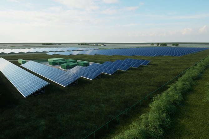 An example of Downing Renewable Developments LLP\'s solar fencing and screening. (Picture: Downing Renewable Developments LLP)