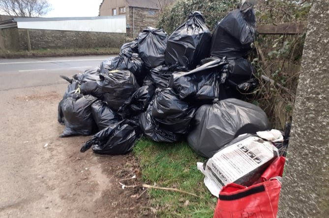 Litter adjacent to the site formed the basis of complaints, with residents sending photos to Cornwall Council with their objections. (Stephen Barstow)