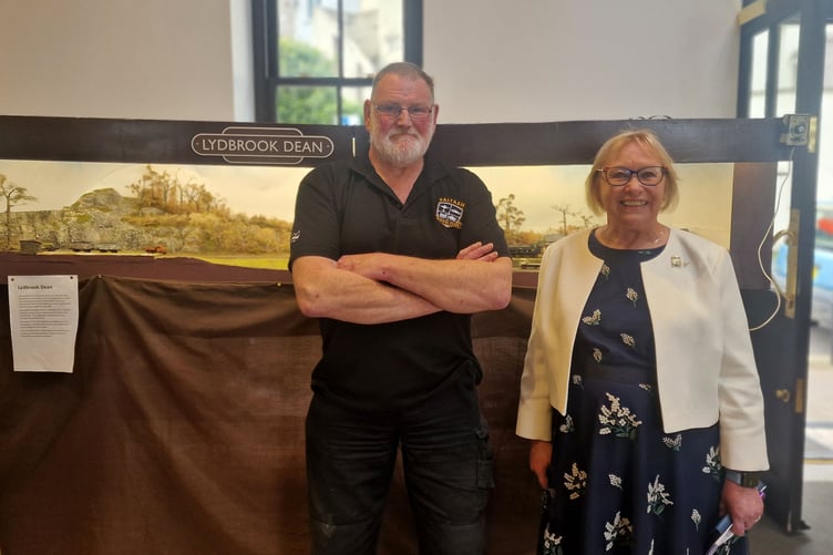 Sheryll at the Model Railway Exhibition held at Isambard House in Saltash