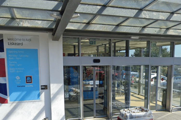 The ALDI supermarket located on Charter Way, Liskeard