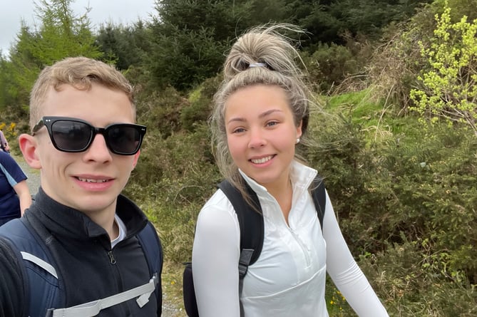 Louise and Will walked 85 miles for charity
