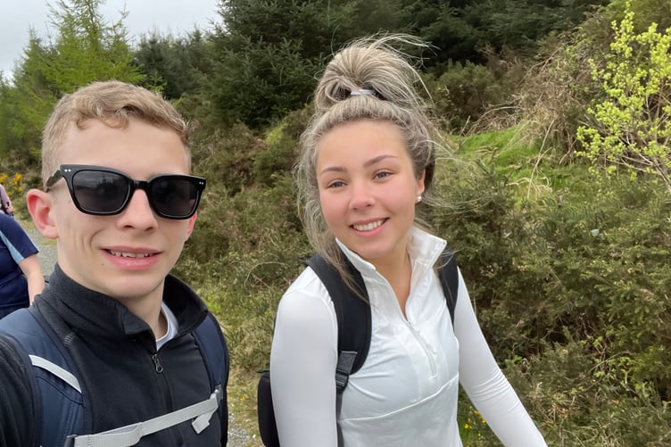 Louise and Will walked 85 miles for charity