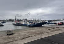 Torpoint ferry travels to Falmouth for essential refit