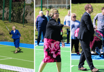 Refurbished tennis courts are officially opened in Torpoint 