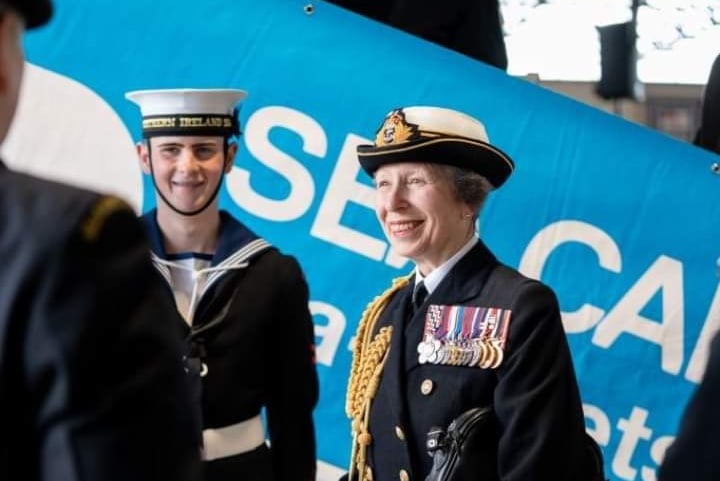 Princess Anne congratulated the team