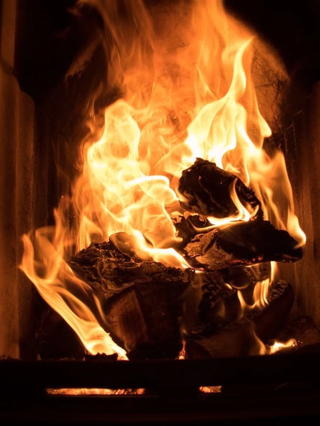 Crews helped to put out the chimney fire