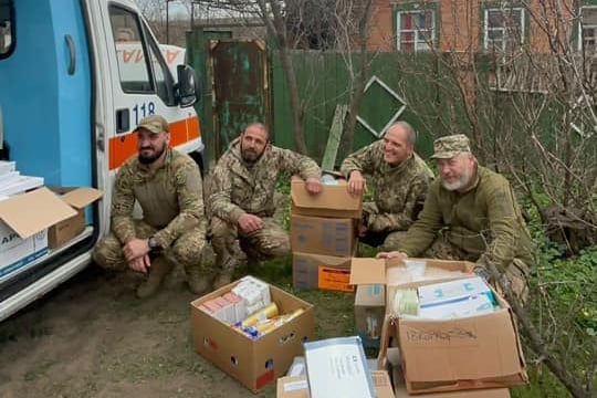 The volunteer team in Ukraine who were sadly killed while providing medical aid on the front line
