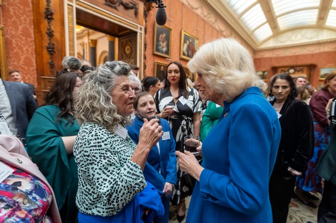 Staff from the Women's Centre meet Camilla