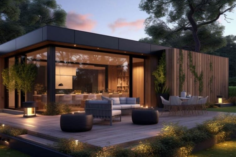 An example of the holiday lodges proposed for the golf course area at Praa Sands Holiday Park. (Picture: Cornwall Council planning portal)