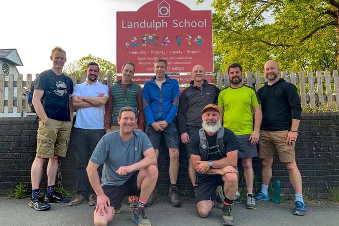 James, Andy, Ben, Frank, Arron, Chris, Dan, Steve, Christian and Brian will be raising money for Landulph School